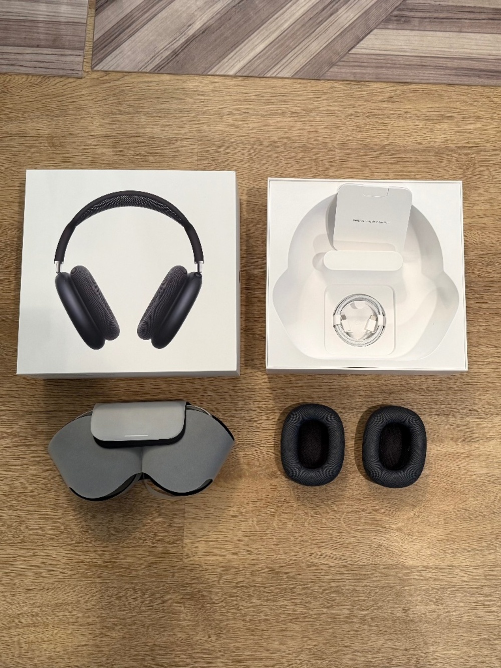 **BOX and Accessories ONLY** Apple AirPods Max 2 USB-C Space Gray Case Pad